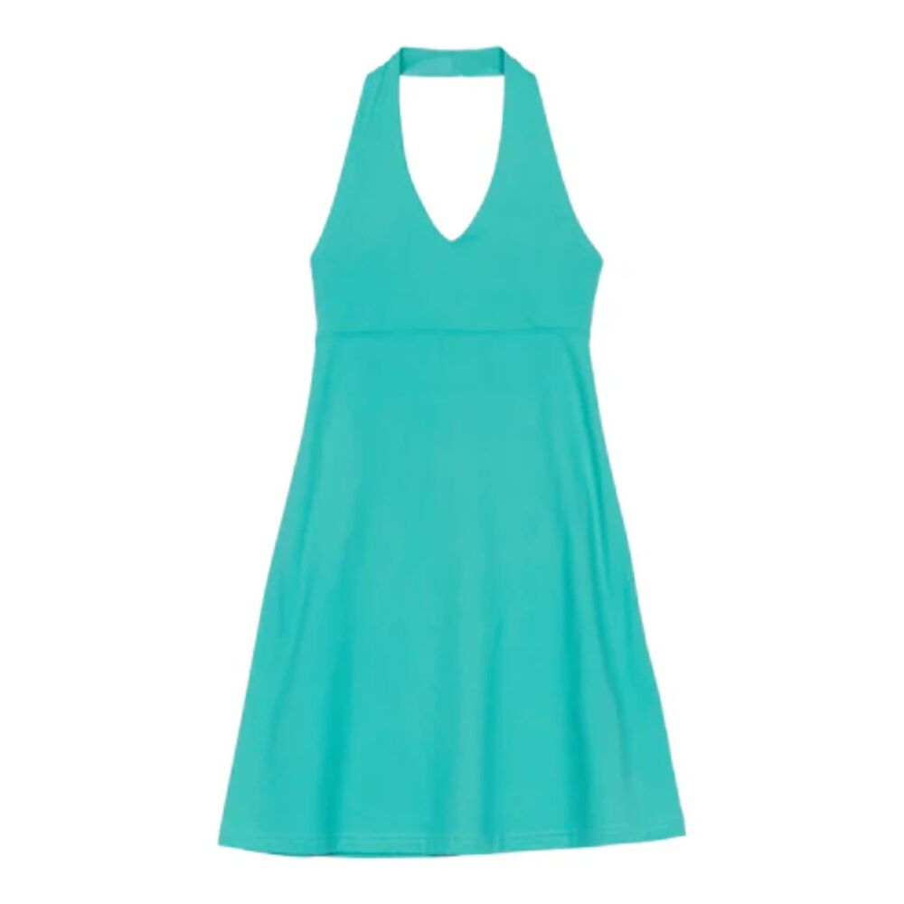 Patagonia | Morning Glory Athletic Halter Dress in Aquarium Blue/green | Large